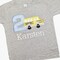 Boys Yellow Bus Birthday Shirt • Toddler Pre-School Top • Side View School Transportation Vehicle Tee • Custom Name Sewn Schoolbus T-Shirt product 2